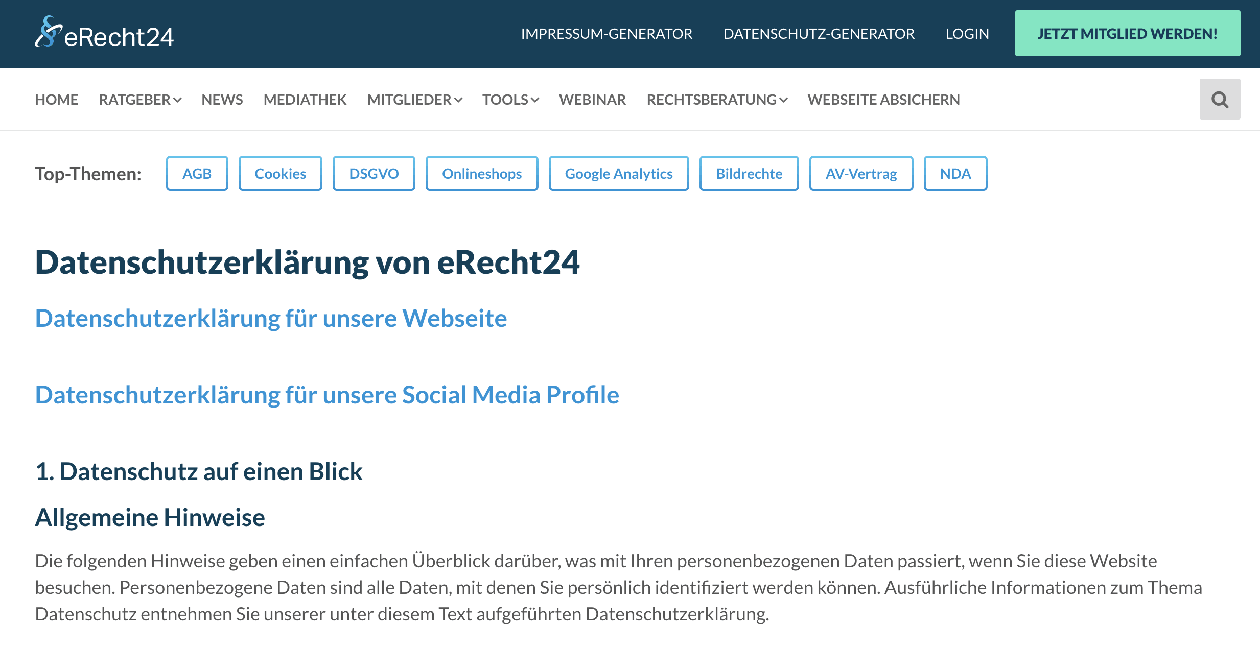 eRecht24 DSGVO Wordpress04