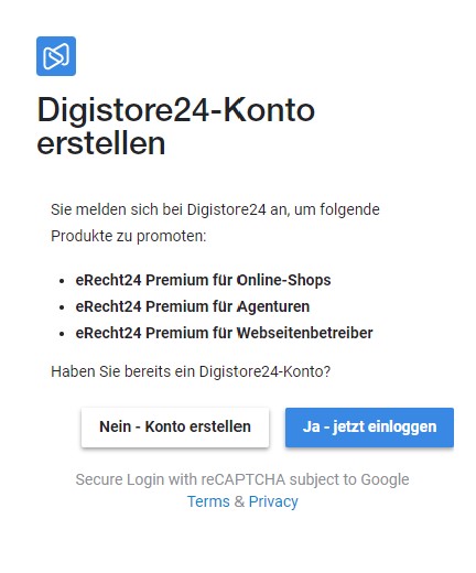 digistore24 affiliate erecht24