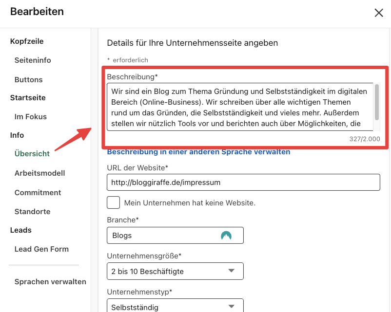 linkedin datenschutz link