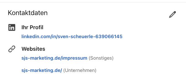 linkedin kontaktdaten
